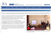 Investigadora del IdIHCS en la capacitación de agentes municipales en salud materno infantil